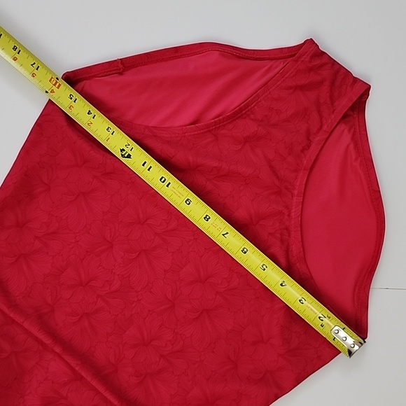 ROOTS Women's One Piece Pink Swimsuit  Floral Print High Neck High Back Sz 10 - Picture 16 of 16